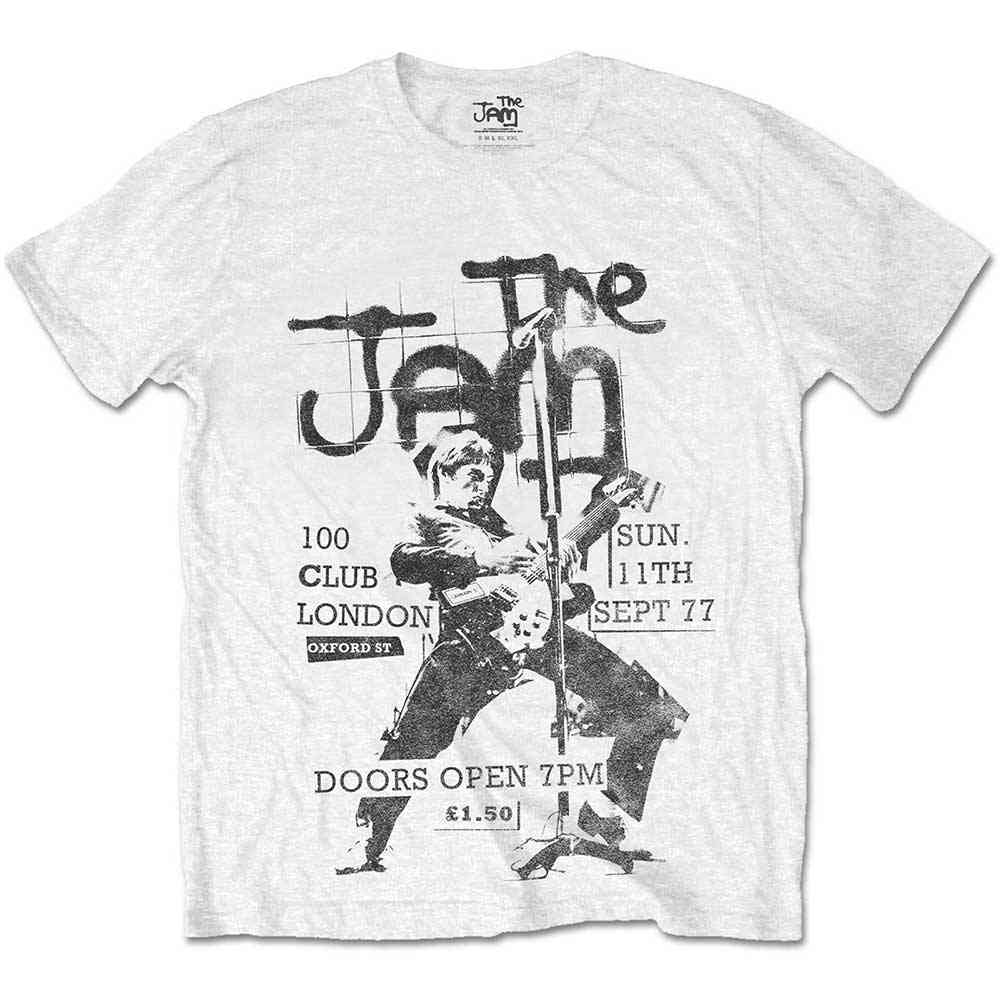 The Jam - 100 Club 77 Tshirt Homme - Blanc